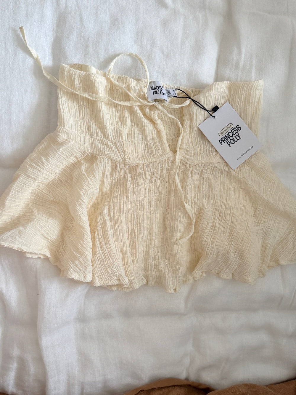 Princess Polly Ruffled Peplum Tube Top